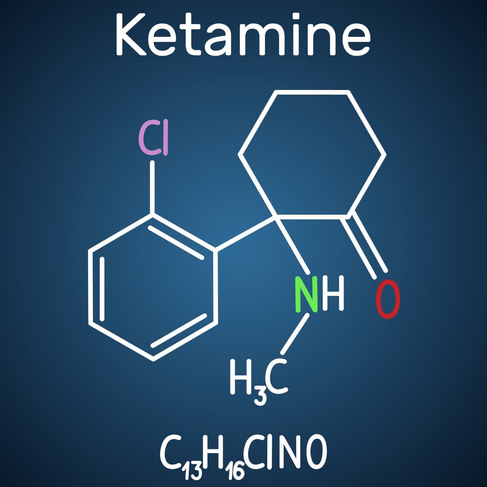 Ketamine molecule diagram